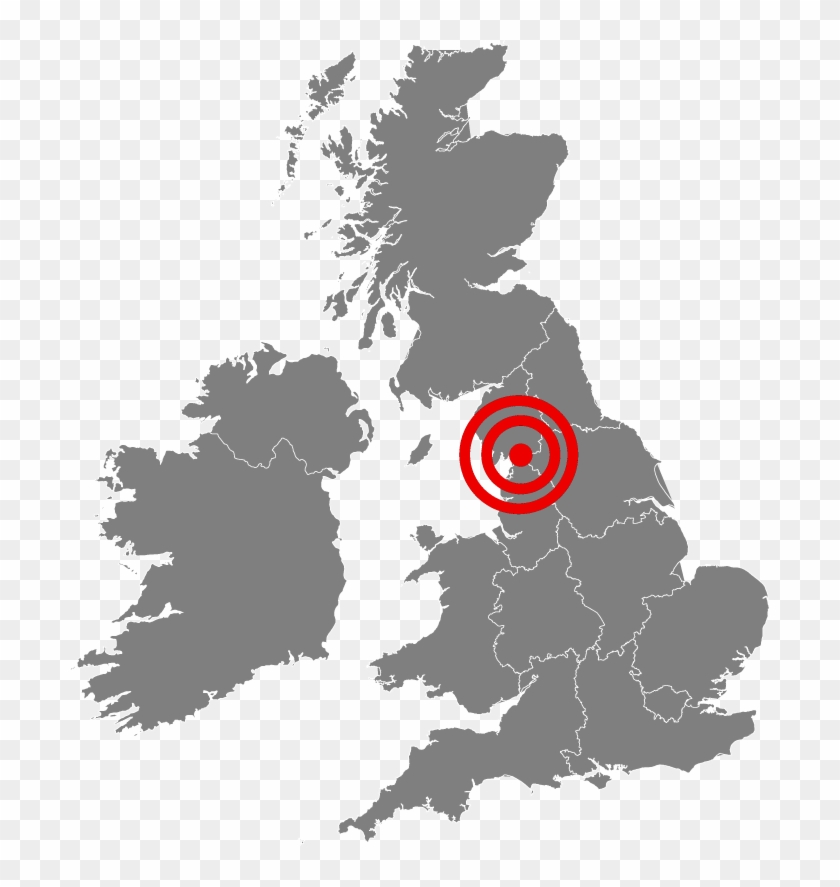 Service Coverage Across Lancashire - Map Of United Kingdom #748528