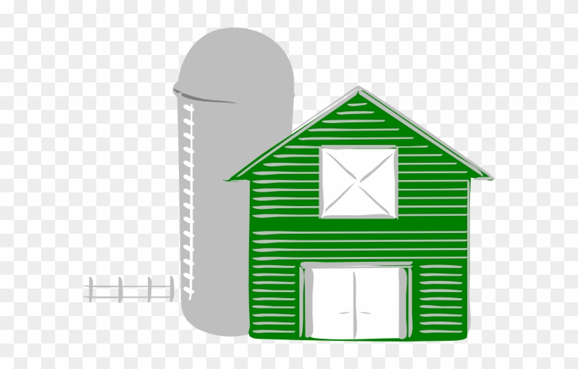 Red Barn Silhouette Clip Art For Modern Concept Green - House #748559