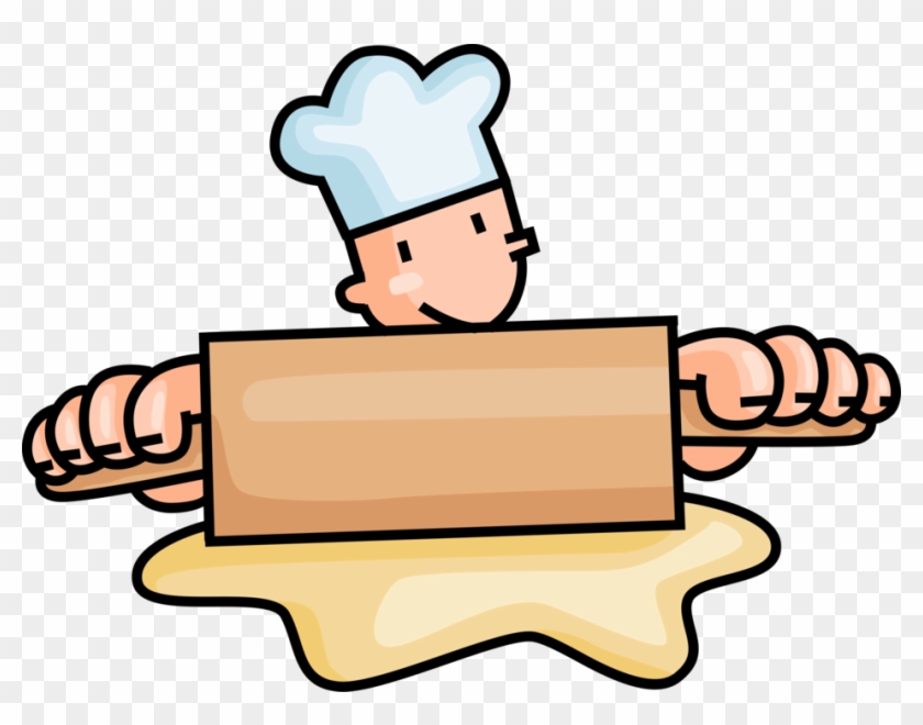 Vector Illustration Of Retail Bakery Baker Rolls And - Baker Clipart Png #748639