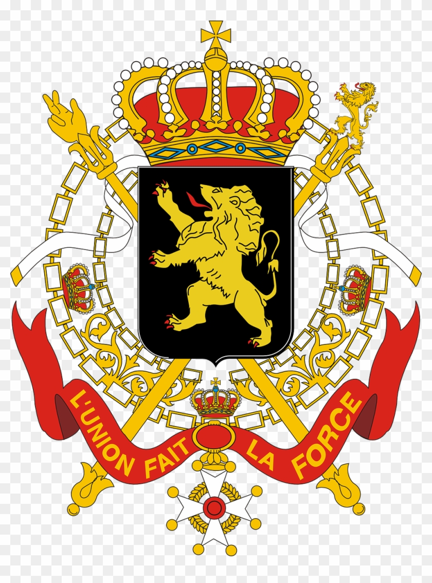 Free Vector Coats Of Arms Of Belgium Government Clip - Belgium Coat Of Arms #748705