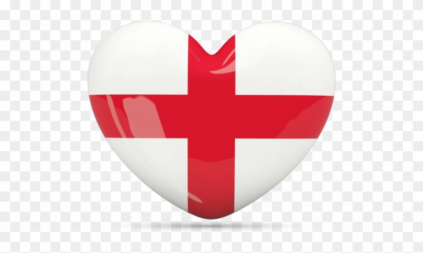 Illustration Of Flag Of England - England Flag In A Heart #748823