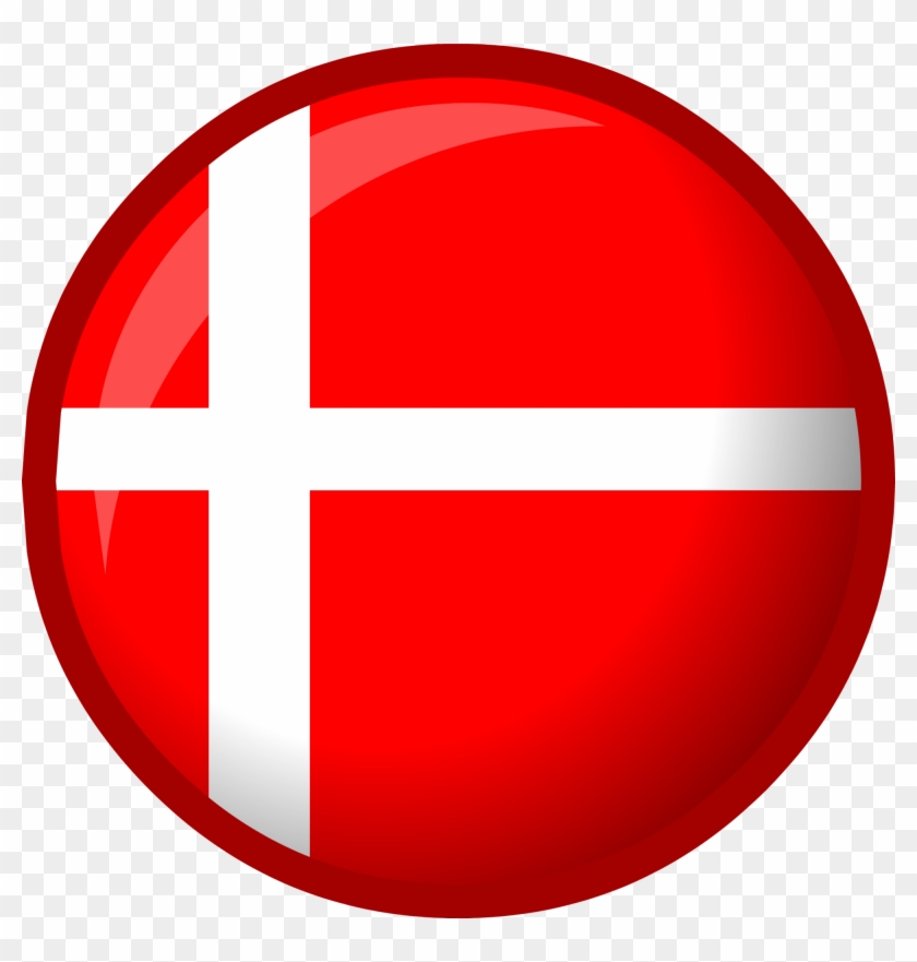 Flag Of Denmark Danish Map Islamic Flags - Denmark Flag Circle Png #748831