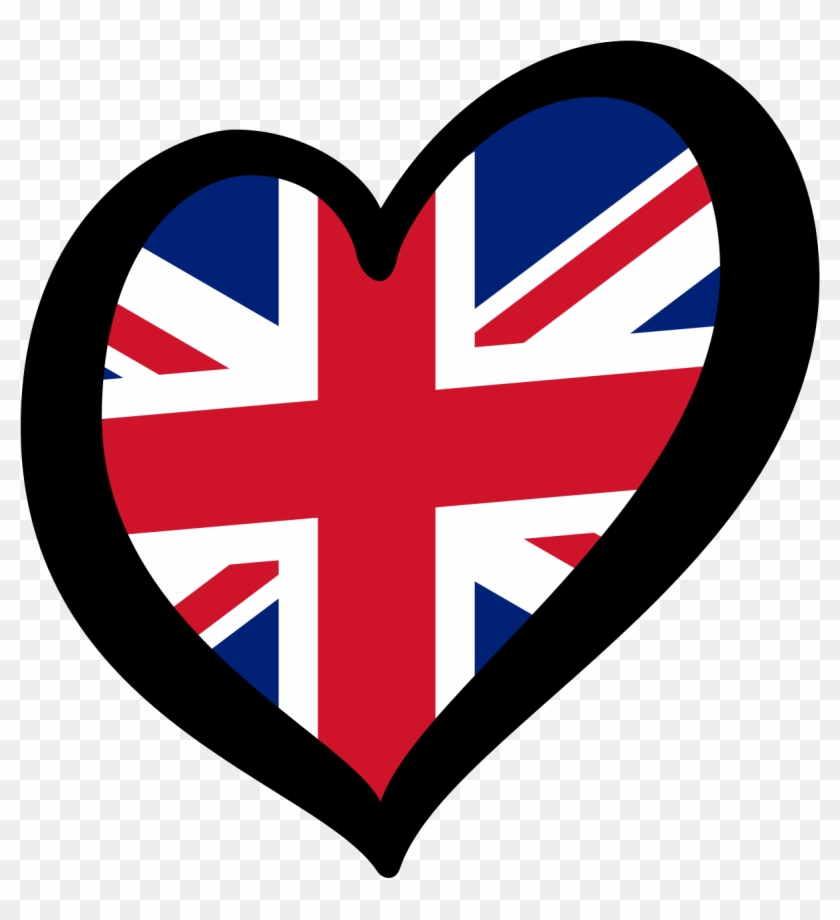 Flag Of The United Kingdom National Flag Flag Of France - United Kingdom Eurovision Heart #748833