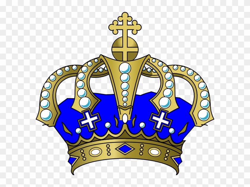 King - Crown - Clip - Art - Blue - Gold And Blue Crown #748980