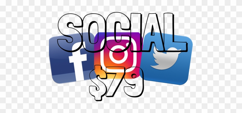 Let Us Handle Your Social Media Accounts, For A Great - Instagram Facebook Twitter Icons #749072