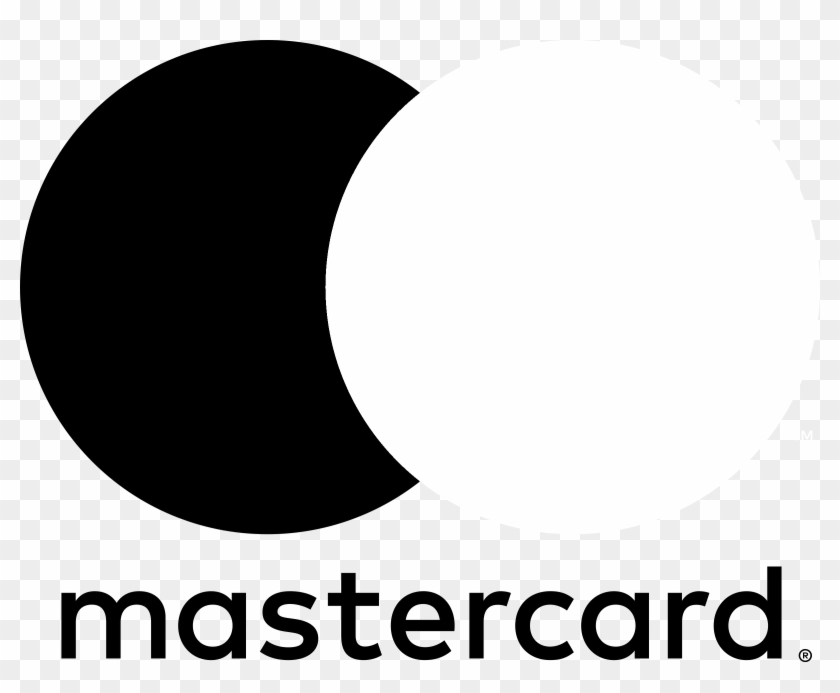 Mastercard Logo Black And White - Mastercard Logo Png White #749109