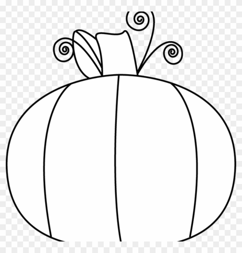 Black And White Pumpkin Clip Art Black And White Pumpkin - Pumpkin #749151