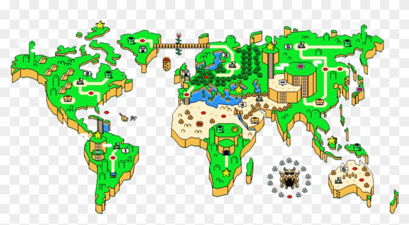 Mario World Map Icon By Slamiticon On Deviantart Prepossessing - Mario World World Map #749261