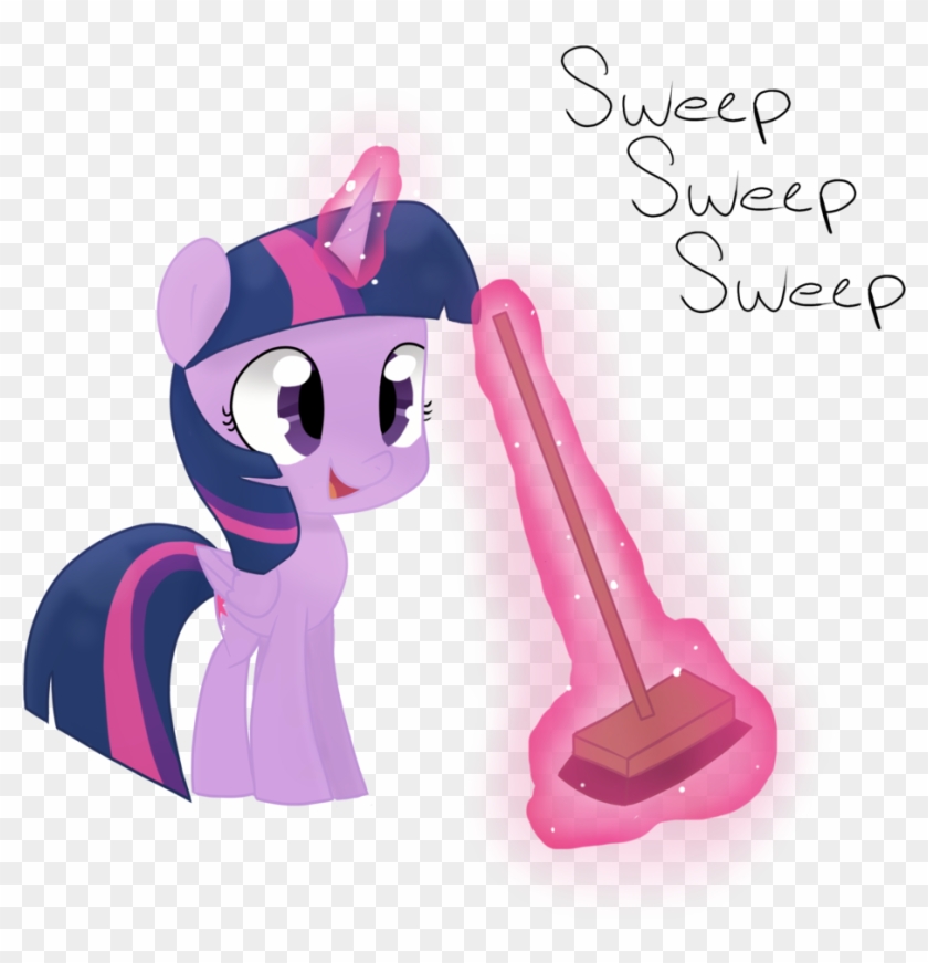 Lazymunchlax, Broom, Magic, Pony, Safe, Simple Background, - Cartoon #749496