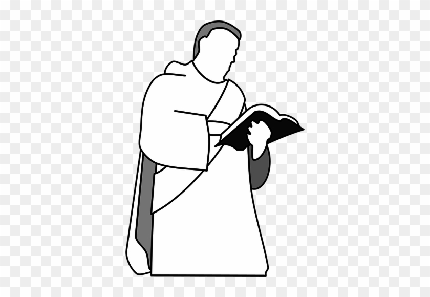 Disegno Di Cristiana Diacono Vettoriale - Deacon Clipart Black And White #749722