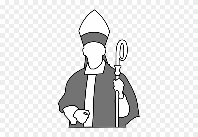 Disegno Del Vescovo Cristiano Vettoriale - Bishop Clipart #749725