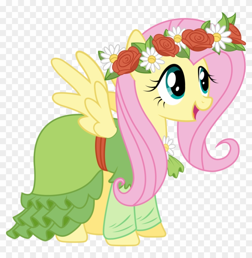 Fluttershy, Magical Mystery Cure, Safe, Simple Background, - Mlp Fluttershy Dress Up #749828