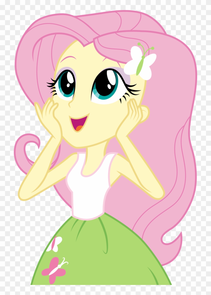Fluttershy By Cloudyglow - Fluttershy Equestria Girl Laughing #750142