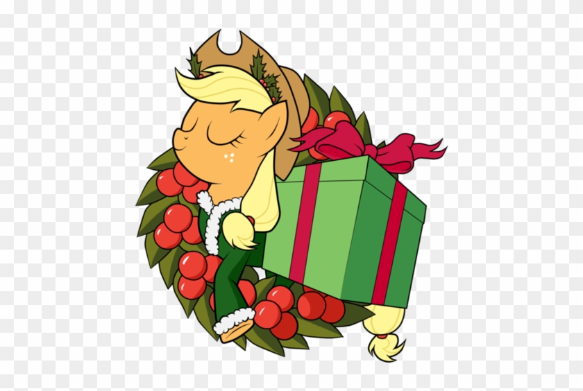 My Little Pony Friendship Is Magic Wallpaper Containing - Feliz Navidad Mlp Applejack #750141