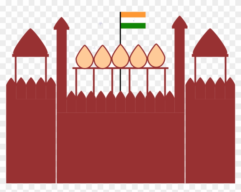 320 × 240 Pixels - Red Fort Vector Png #750576