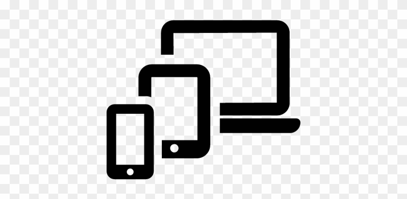 Phone Tablet And Laptop Vector - Laptop Icon Transparent Background #750643