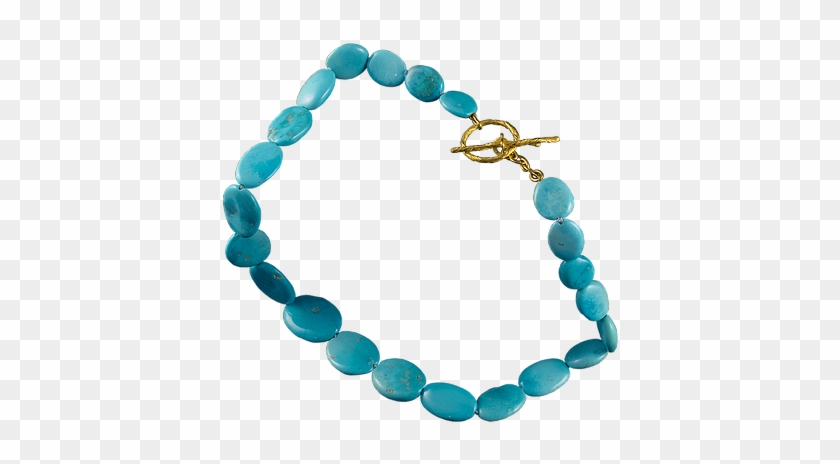 A Strand Of Sleeping Beauty Turquoise Strand With A - Necklace #751022