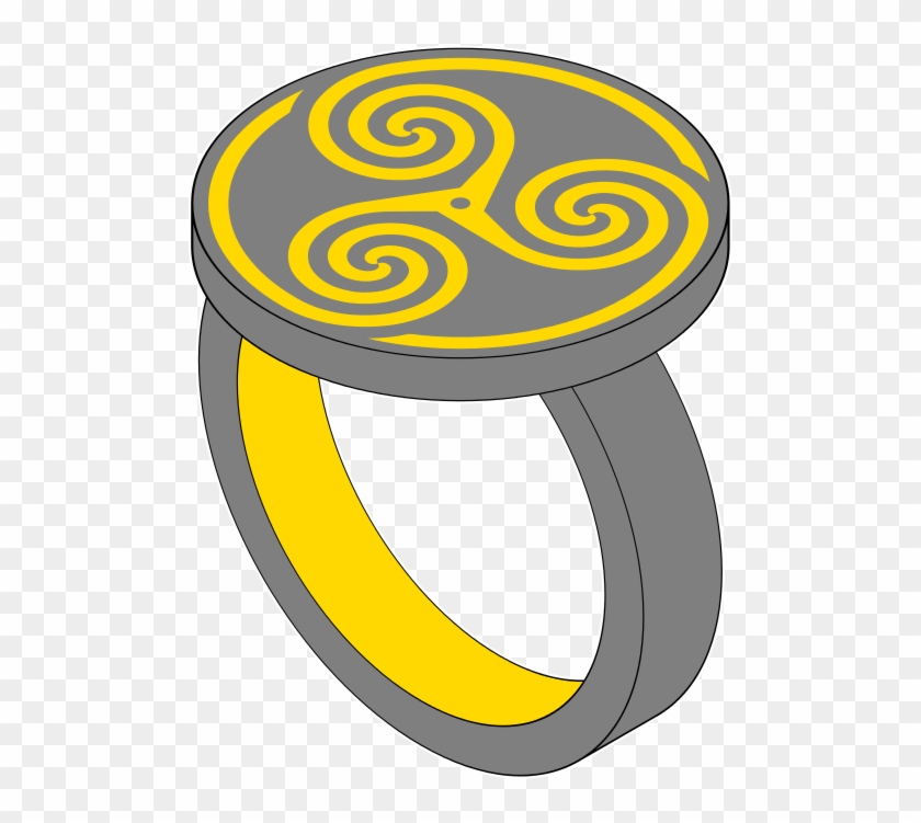 Roissy Triskelion Iron Ring Signet - Story Of O Ring #751599