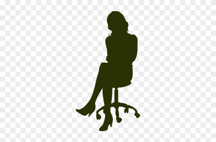 Sitting Svg - Girl Sitting In Chair Silhouette #751670