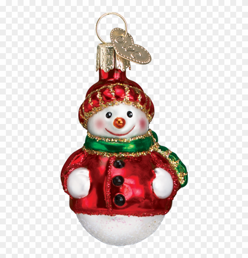 New Old World Christmas Happy Snowmen Glass Christmas - Snowman #751936