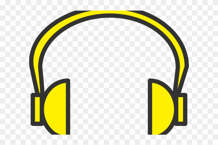 Headphone Clipart Yellow - Headphones Image Clipart #751976