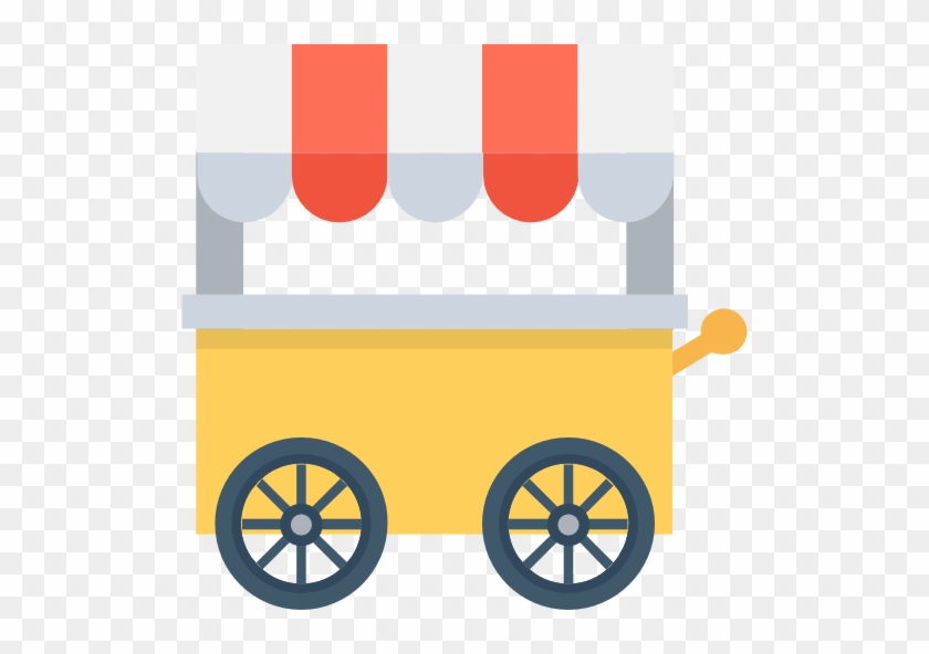 Food Cart Free Icon - Barraca De Sorvete Desenho #751988