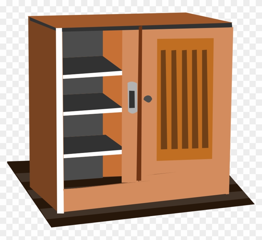 Cupboard Kitchen Cabinet Closet Clip Art - Cupboard Clipart #752085