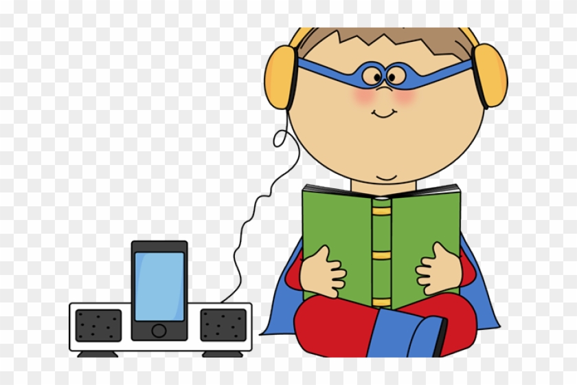 Headphone Clipart Student Centers - อ่าน หนังสือ ฟัง เพลง #752090
