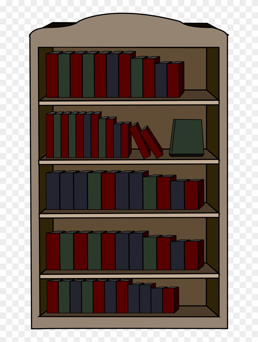 Bookcase Clipart Book Cupboard - Clip Art #752168