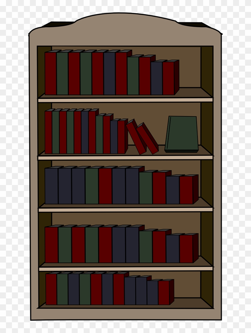 Bookcase Clipart Book Cupboard - Clip Art #752168
