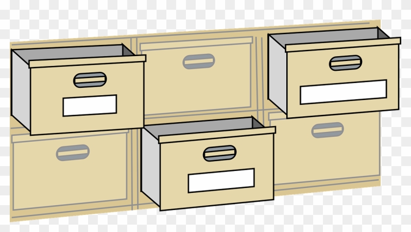 Drawers Cabinet Furniture Office Png Image - File Cabinet Clip Art #752171