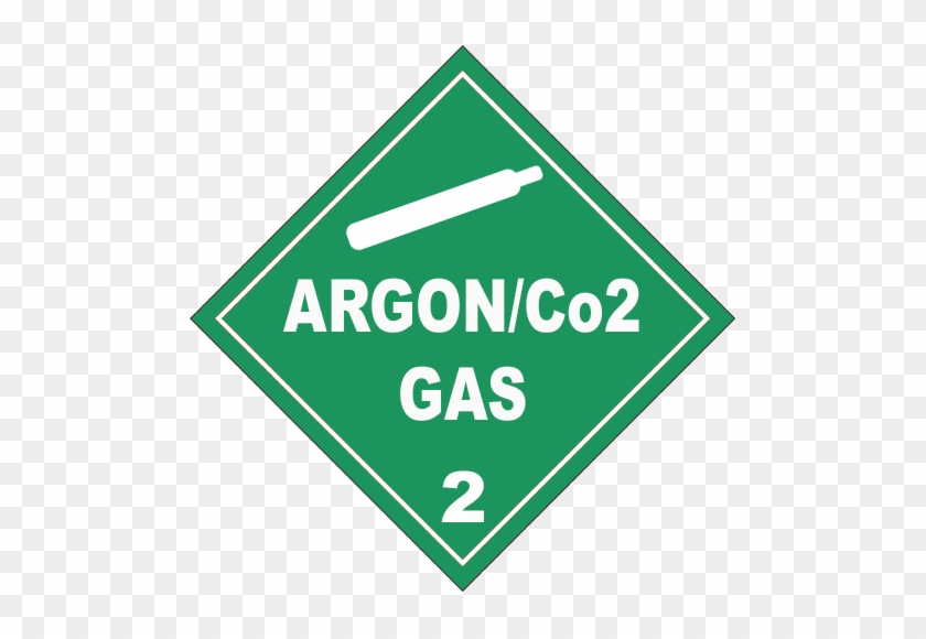 Argon Co2 Gas - Flammable Gas Sign #752173
