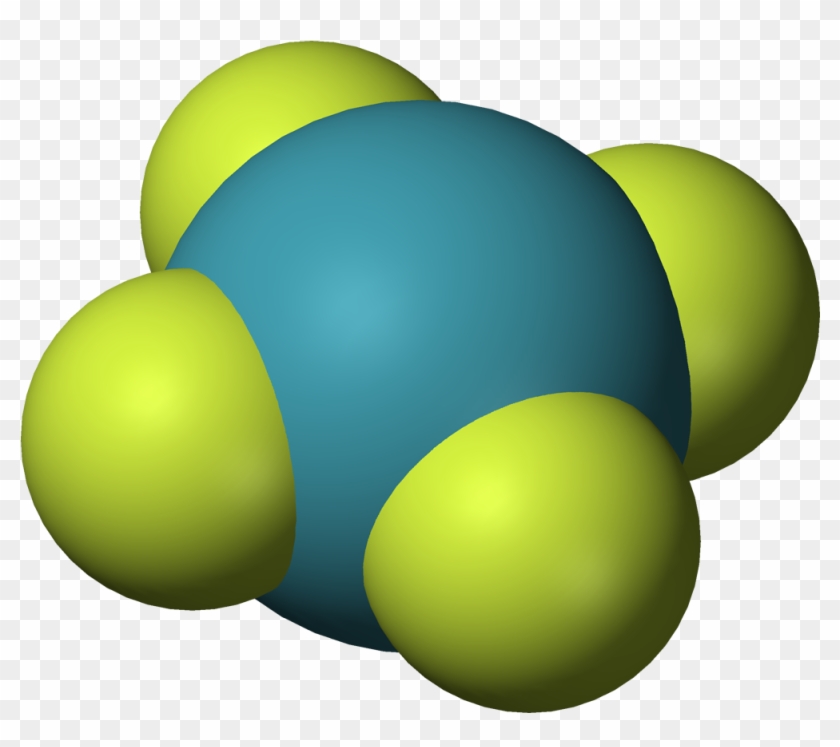 A Model Of Planar Chemical Molecule With A Blue Center - Xenon Molecule #752303