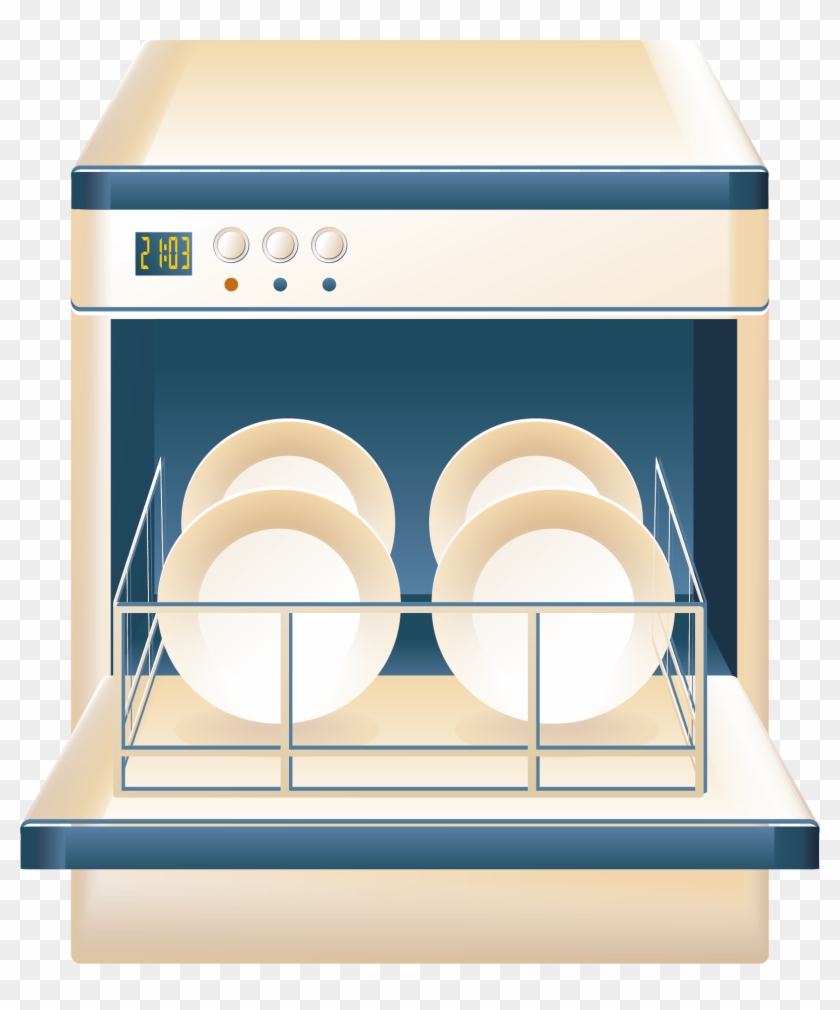 Cupboard Png Vector Element - Dishwasher #752375