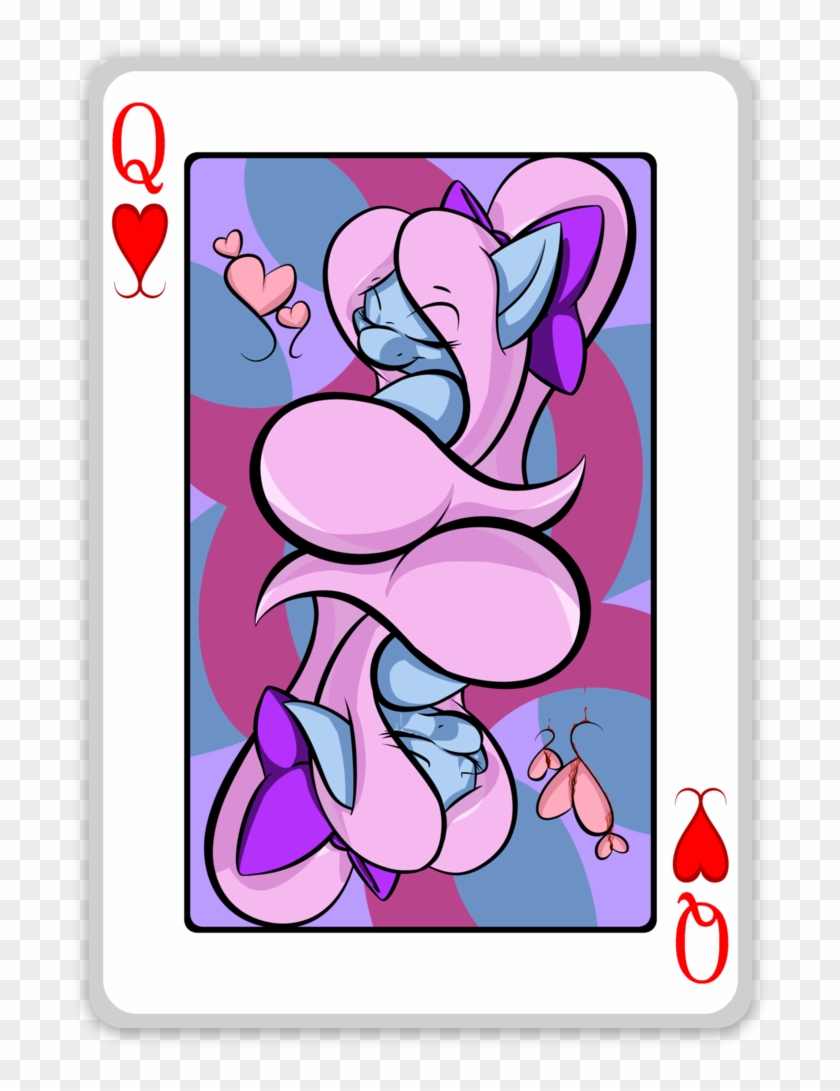 Queen Of Hearts - Pink Playing Cards Png #752554