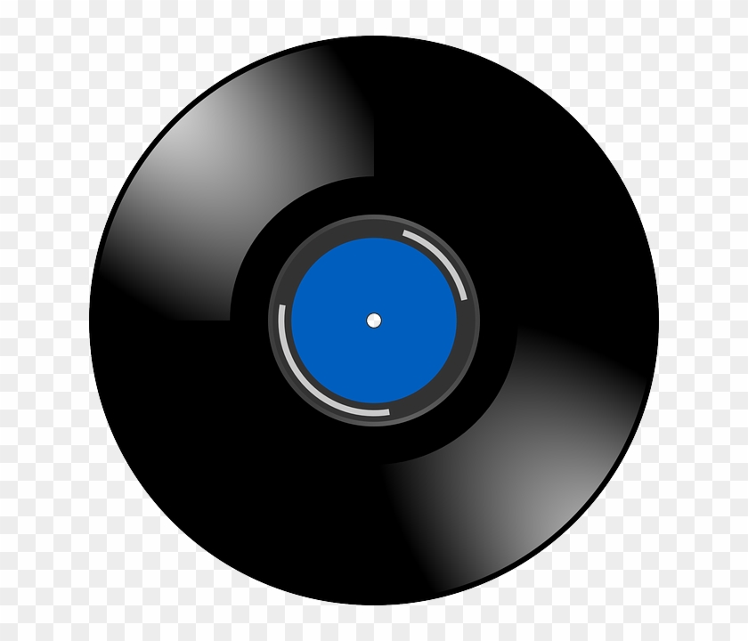 Vinyl, Record, Sound, Music, Retro, Blue, Shiny - Vinyl Records Transparent Background #752570