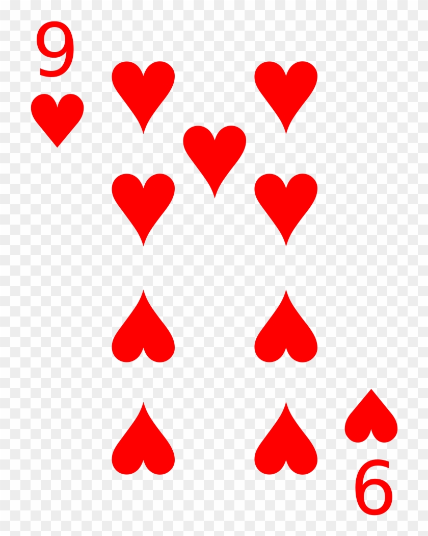 Cards 9 Heart - 9 Of Diamonds Card #752588