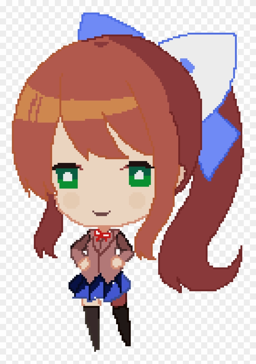 Monika Sprite - Doki Doki Literature Club Memes #752805