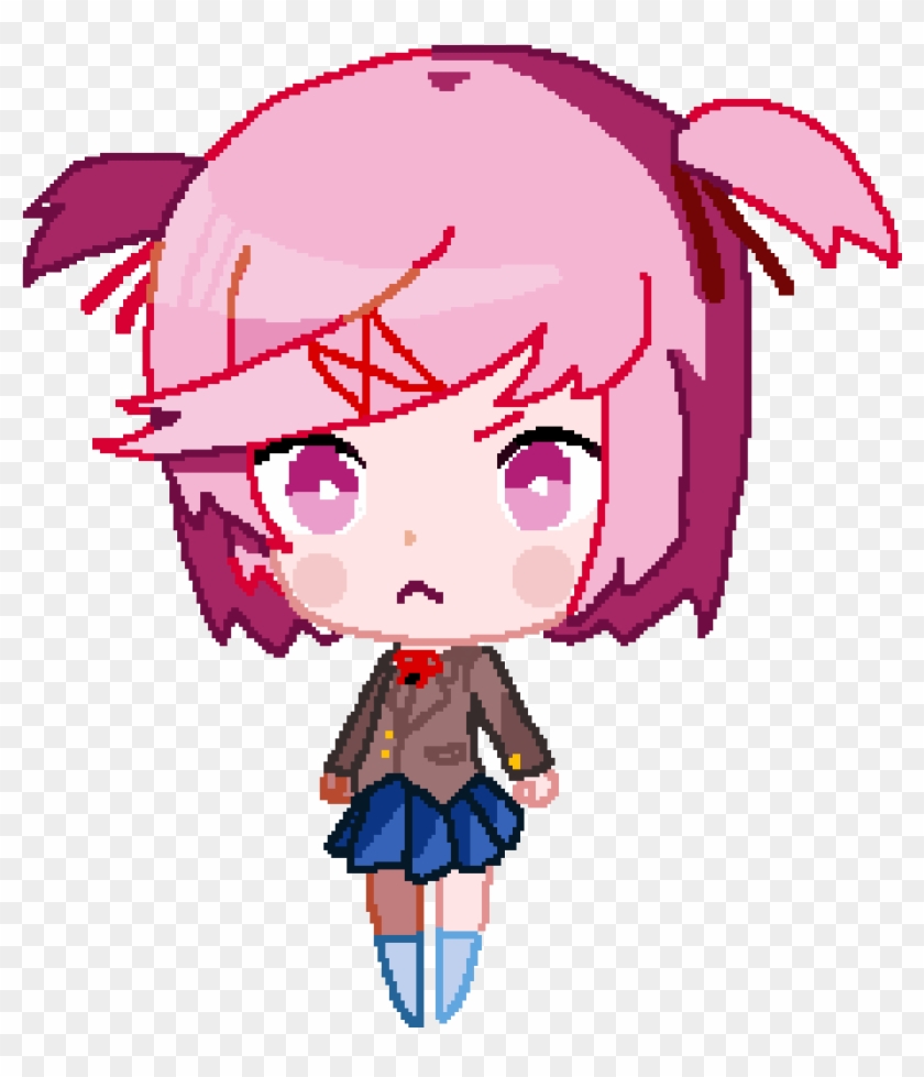 Natsuki Chibi - Natsuki Ddlc Chibi Sprite #752810