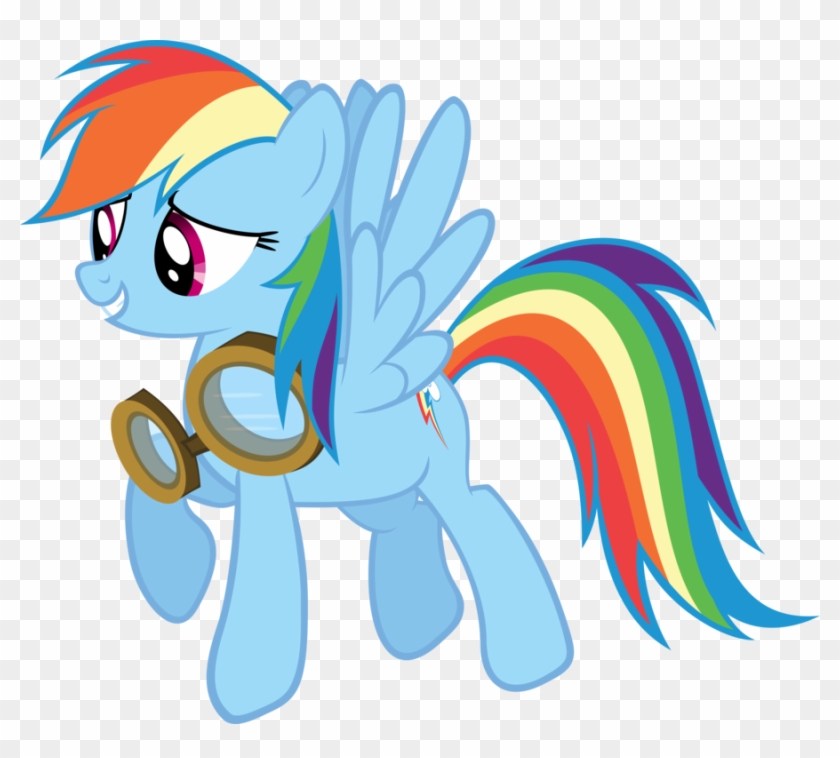 Rainbow Dash With Goggles By Knight725 - Rainbow Dash Haters Gonna Hate #752929