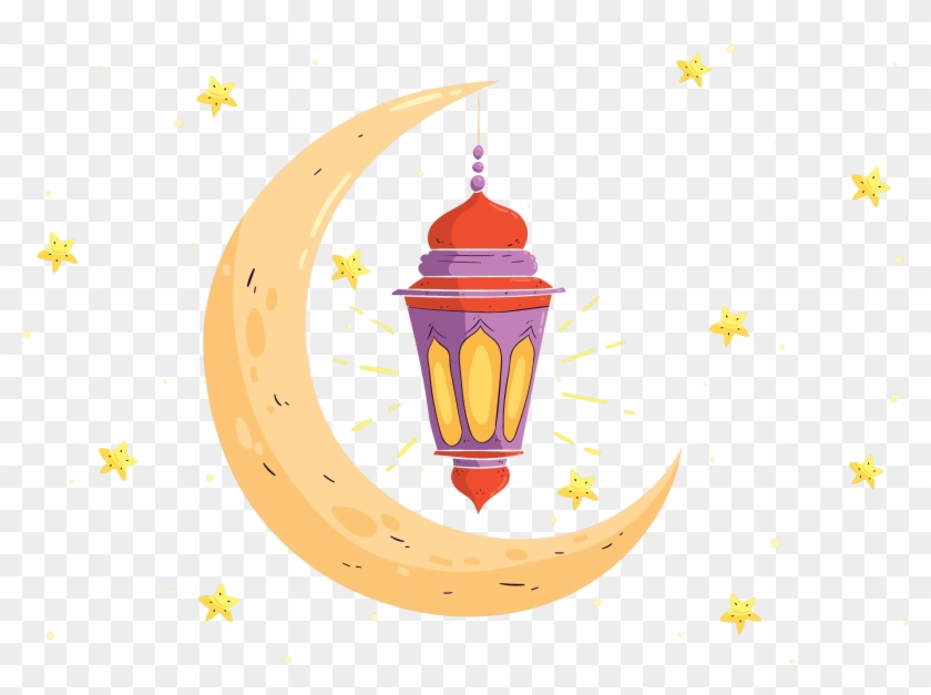 Ramadan Moon And Stars Png - Moon With Stars Png #752947