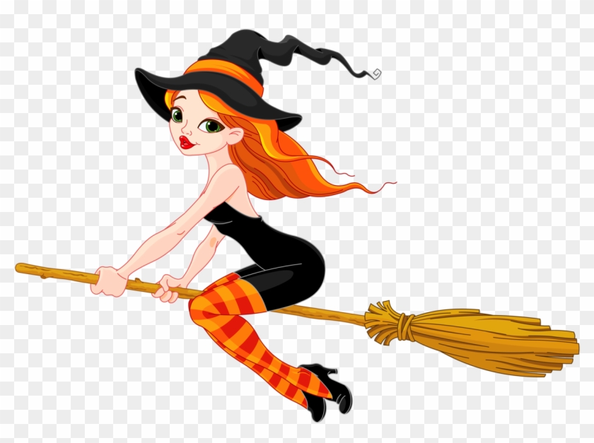 Vector Clipart, Related With Icons - Witches Broom Flying #753343