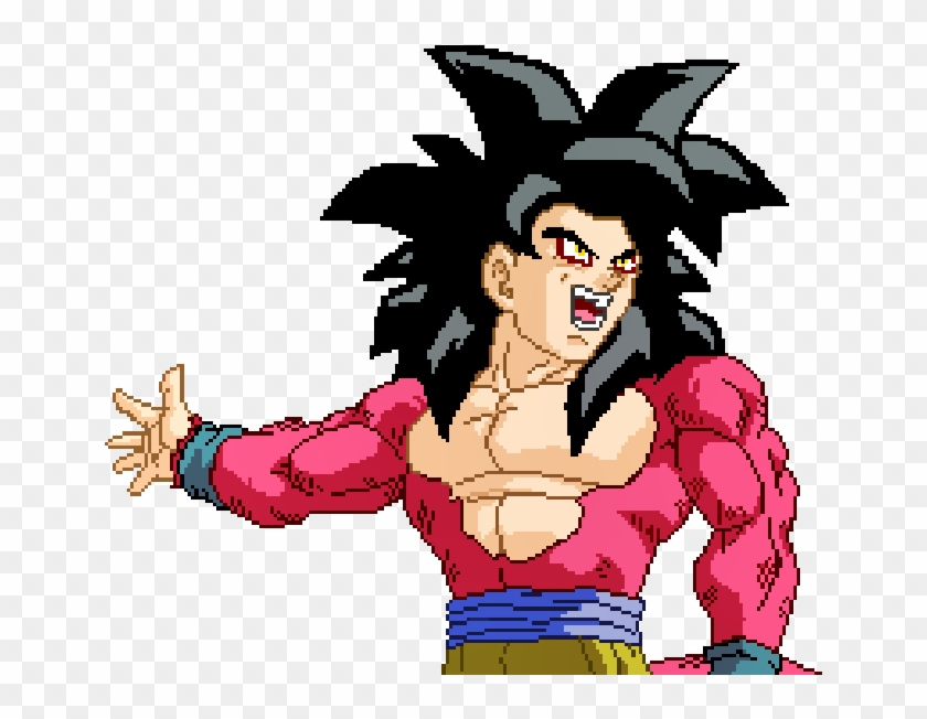 Super Saiyan 4 Goku Spritework By Ruokdbz98 - Minecraft Goku Super Saiyan 4 #753507