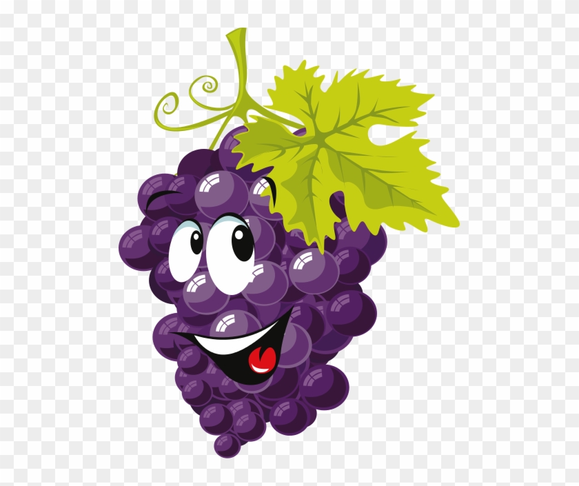 Grape Clip Art - Sevimli Meyveler #753519