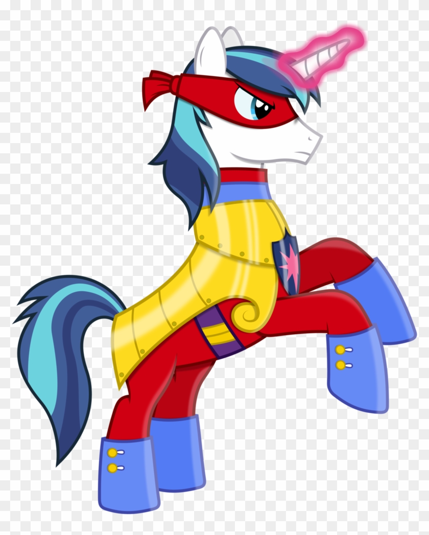 Shining Armour As A Power Pony By 90sigma - Power Ponies Princess Cadence #753602