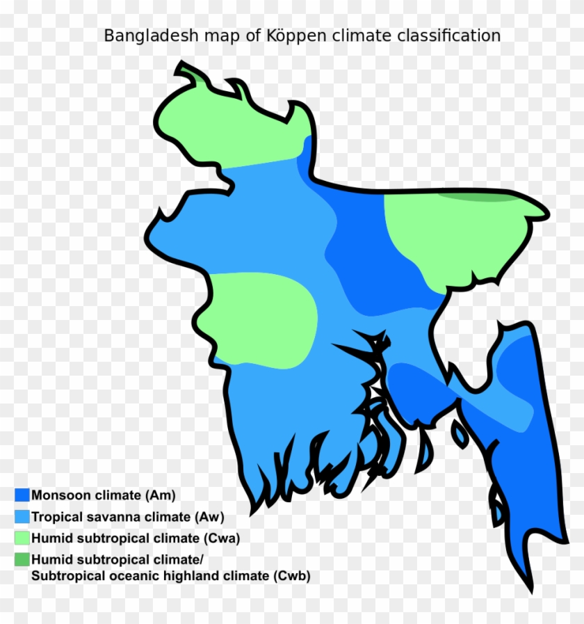 Bangladesh Map Of Köppen Climate Classification - Climate Zones Of Bangladesh #753734