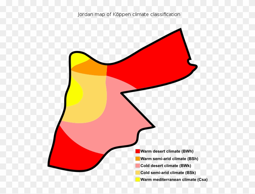 Jordan Map Of Köppen Climate Classification - Koppen Climate Classification Jordan #753743