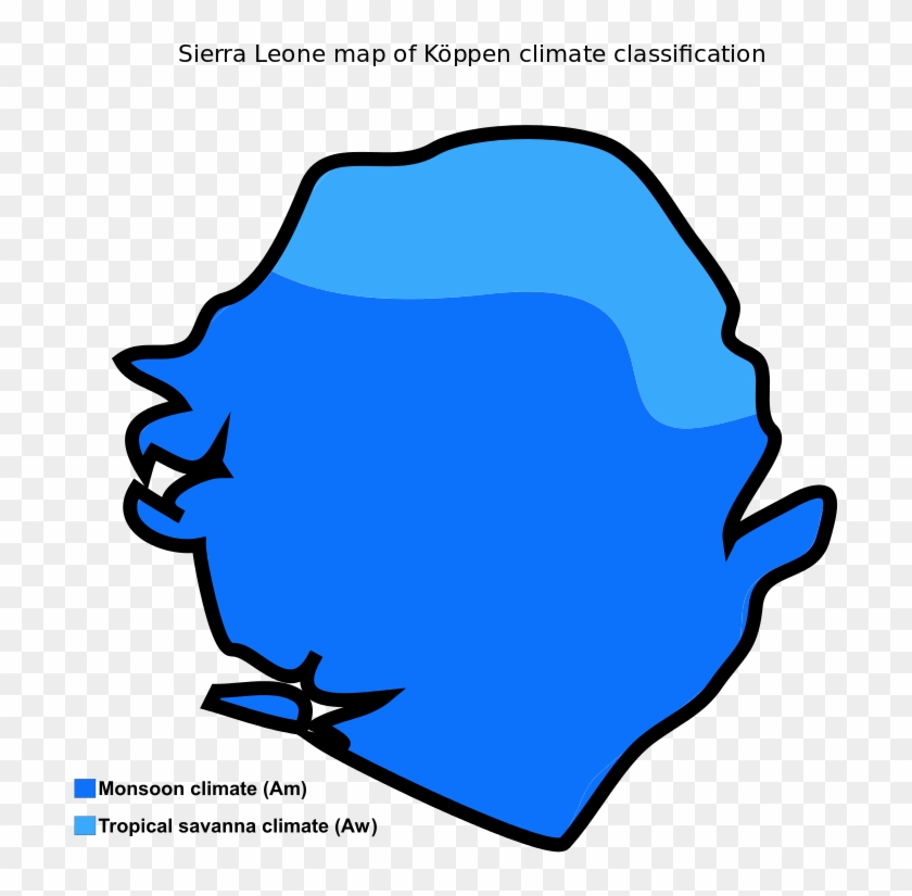 Sierra Leone Map Of Köppen Climate Classification - Sierra Leone Size Comparison #753758