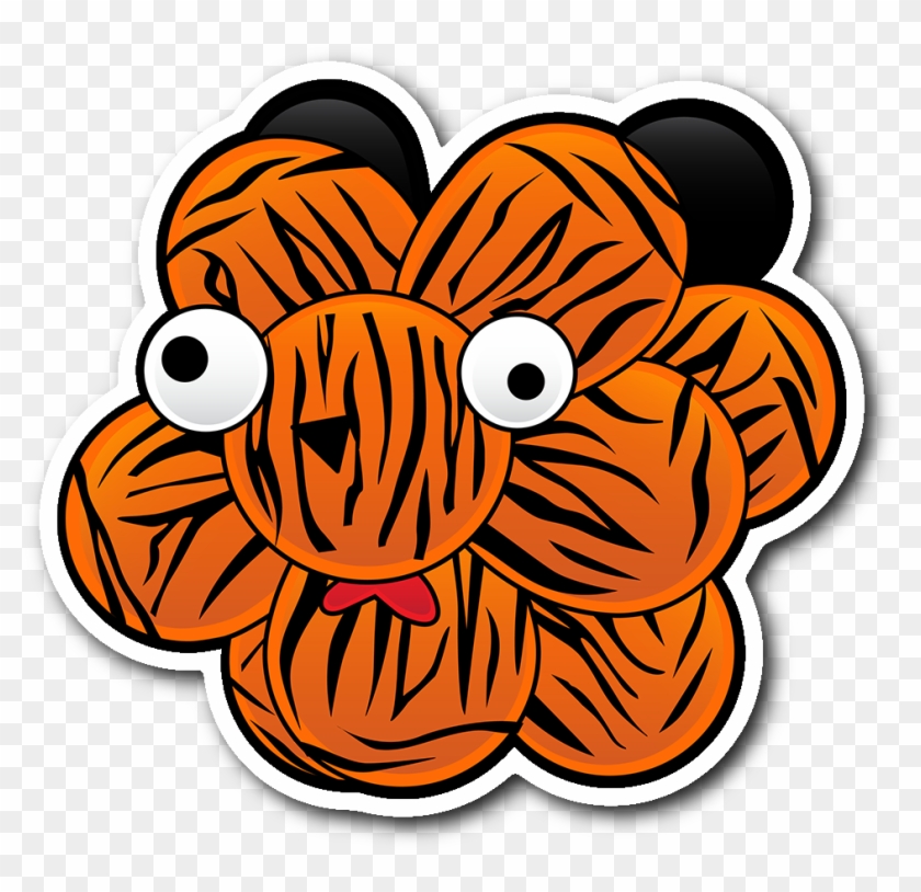 Balloon Tiger Vinyl Sticker - Rit Balloon Tiger Sticker #753765