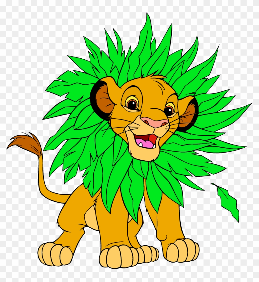 Simba Mufasa Nala Sarabi Clip Art - Lion King Simba Leaf Mane #753779
